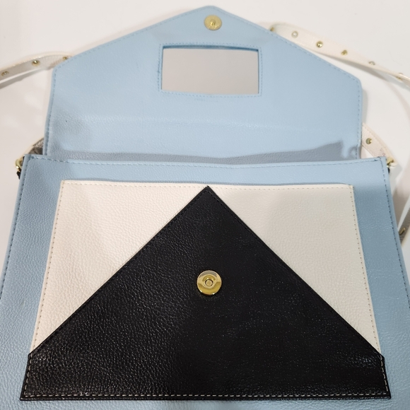 Betsey Johnson Crossbody Evening Shoulder Bag Bow Envelope Purse - Picture 7 of 15